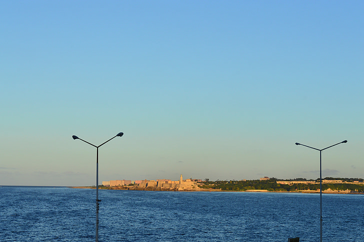 Cuba, Havana, Panorama, ocean, mare, peisaj marin, apa