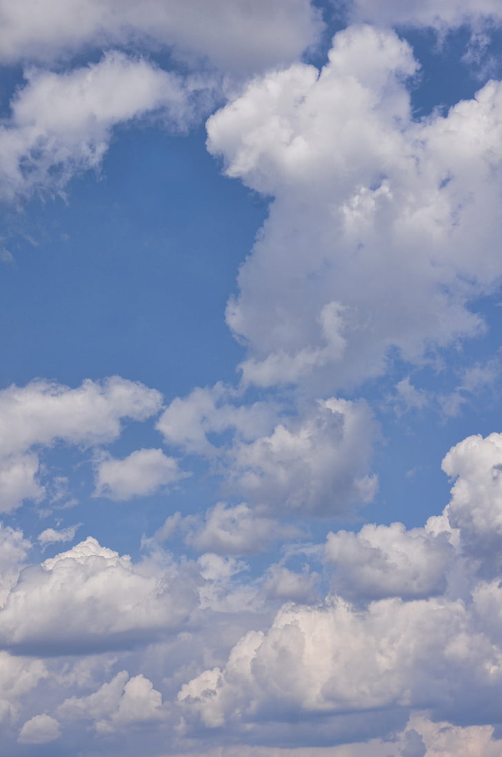 clouds, sky, blue, clouds form