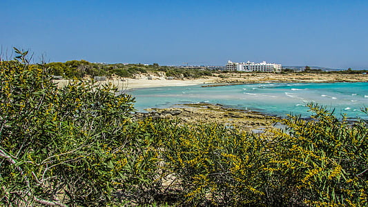 Siprus, Ayia napa, Lanta beach, Pantai, laut, Resort, liburan
