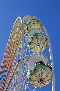 panoramsko kolo Wiener Riesenrad, pošteno, folk festival, leto trg, vožnja, vrtiljak, zabavno