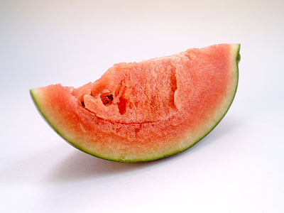 watermelon, slice, isolated, seeded, delicious, tropical, dessert