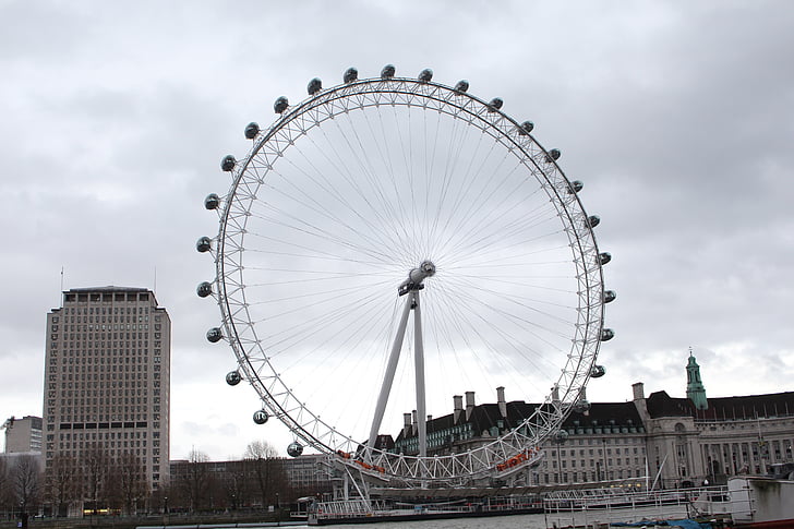 London Eye-maailmanpyörä, Englanti, arkkitehtuuri, Iso-Britannia, Matkailu