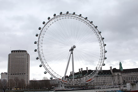 London eye, England, arkitektur, Storbritannien, turisme