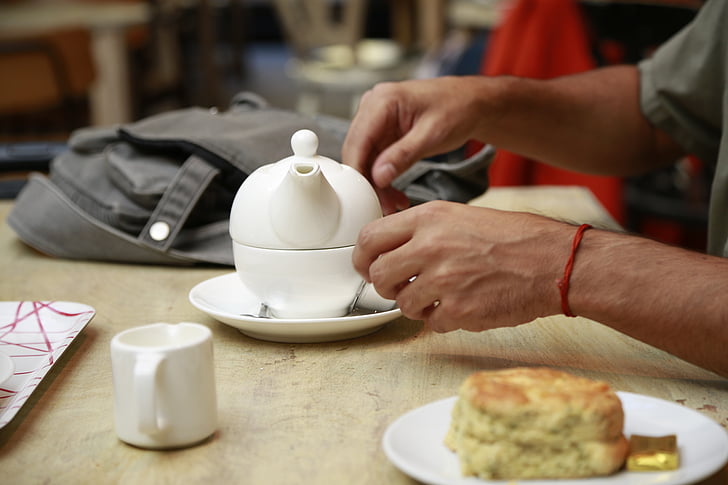 tea, breakfast, person
