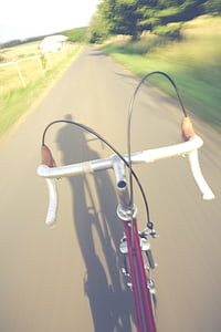 ceļu velosipēds, Retro, vīnogu novākšanas, velosipēds, pilsētas, tendence, vecais