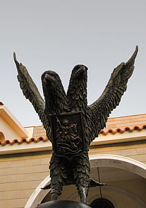 dva čele eagle, Byzantium, znak, Cyprus, Paralimni, biskupstvo, pravoslávna