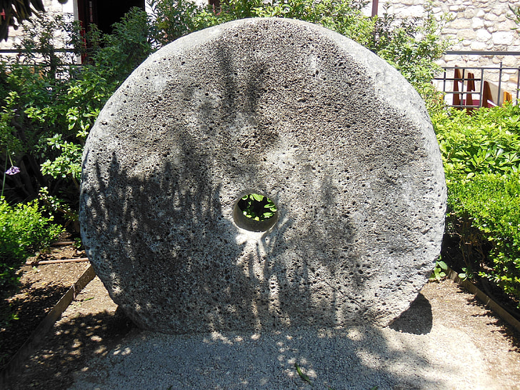 millstone, stone, croatia, island of krk