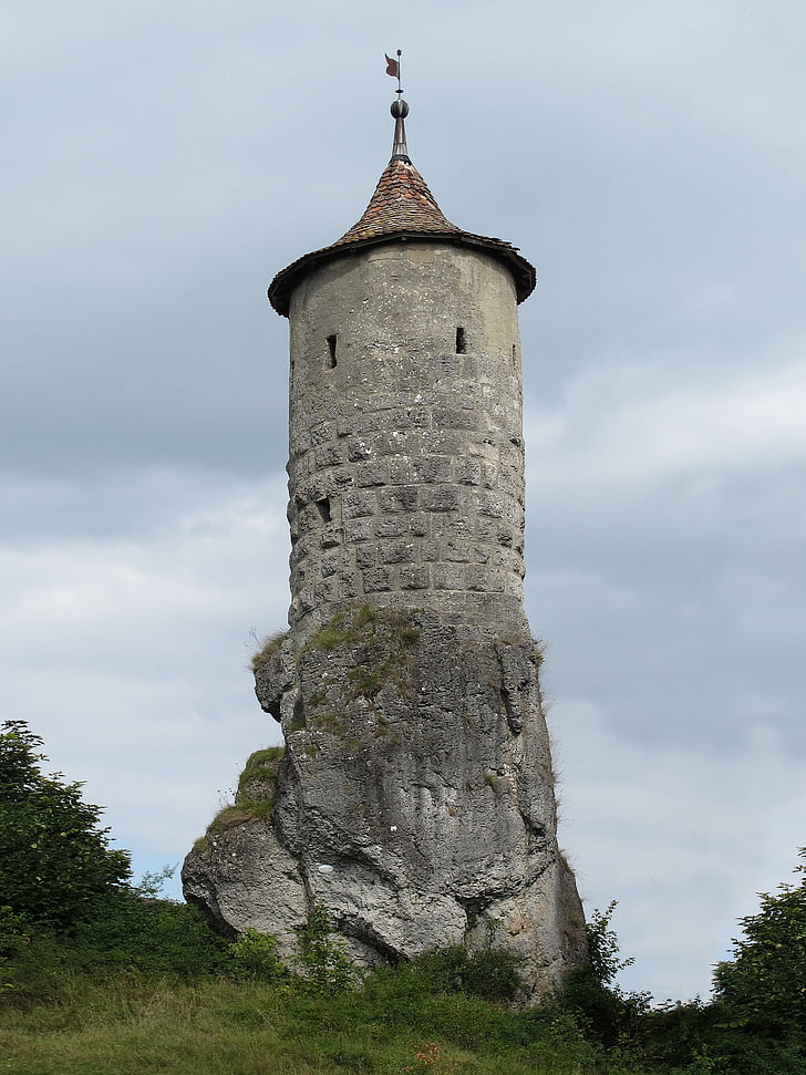 waischenfeld, Kamenná pytel, obranná věž, budova, orientační bod, historicky, zajímavá místa