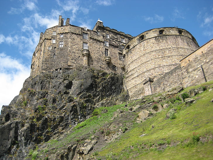 Skotija, Edinburgh castle, arhitektūra, Skotijas, orientieris, slavens, piesaiste