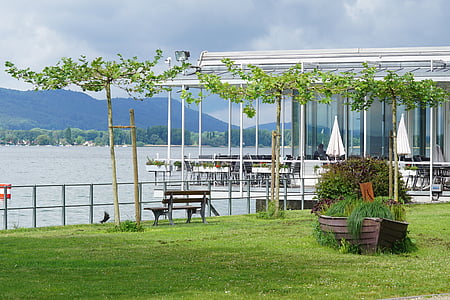 Untersee, Bodeno ežeras, zellersee, paplūdimio kavinė, pusiasalis, mettnau, Radolfzell