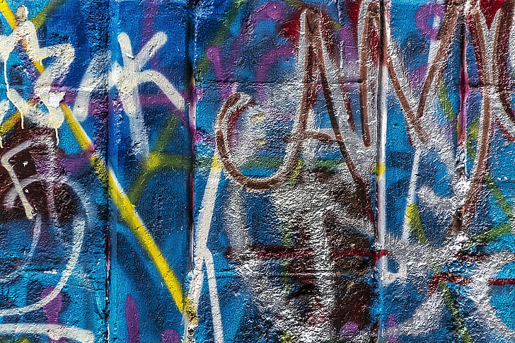 Priorità bassa, Riepilogo, Graffiti, grunge, arte di strada, parete dei graffiti, arte dei graffiti