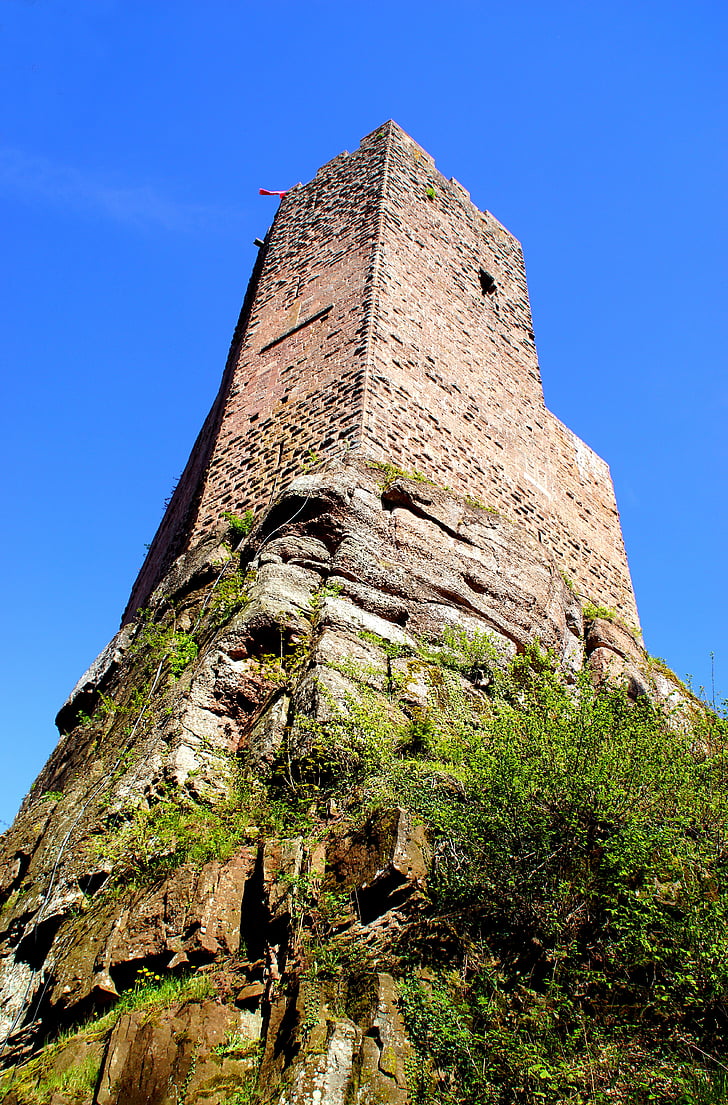 Ruin, Castle, Ranska, hiekkakivi, Heritage, historia, Alsace