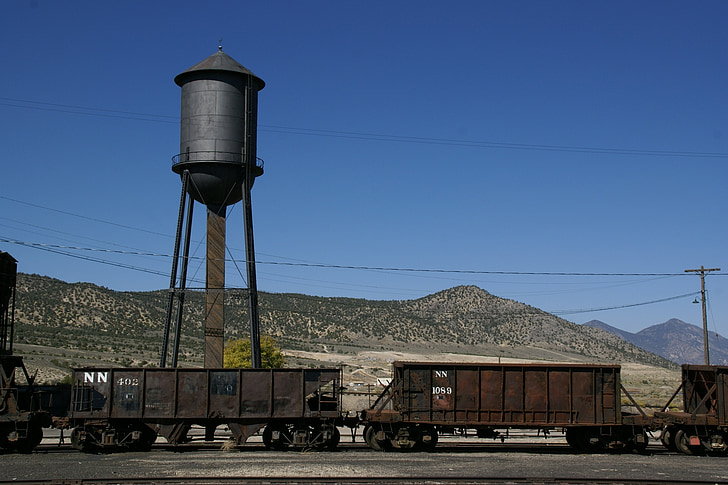 watertoren, Ely, Nevada, station, Noord, spoorwegen, Museum