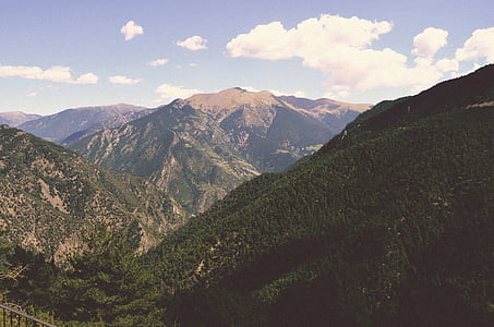 vuoret, näkymä, Valley, maisema, Alpine, Highlands, Luonto