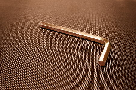 шестигранный ключ, инструмент, ремесленники, металл, Утюг, работа, стола