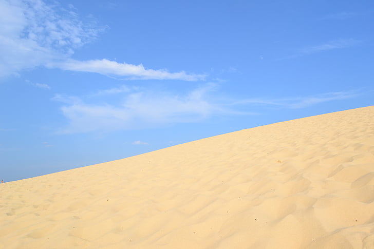 dune de Pyla, Dune, piasek, Pilat dune, Latem, krajobraz, Pustynia