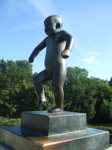 Vigeland, Frognerpark, Frogner, Statua, scultura, opera d'arte, Figura