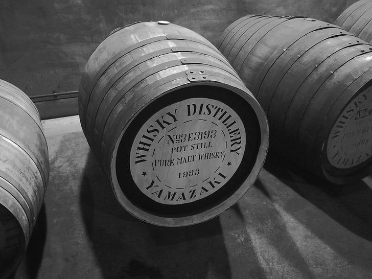 whisky, barril, fusta
