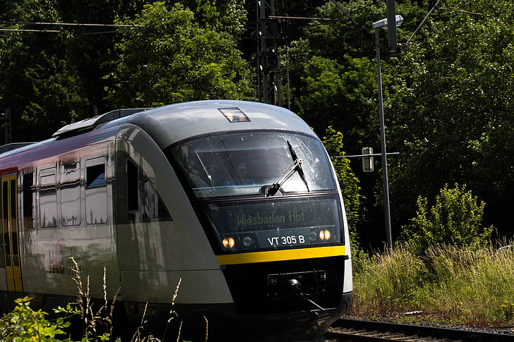 HLB, Hessisch staat railway, trein, regionale trein, openbare vervoermiddelen, spoorwegen, leek