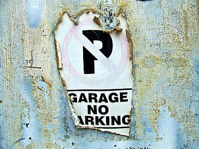 No, estacionamiento, no dispone de aparcamiento, signo de, tráfico, ADVERTENCIA, símbolo