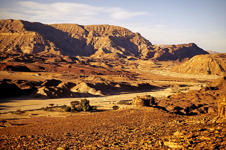 Sinai, gurun, Mesir, perjalanan, Gunung, pemandangan, alam