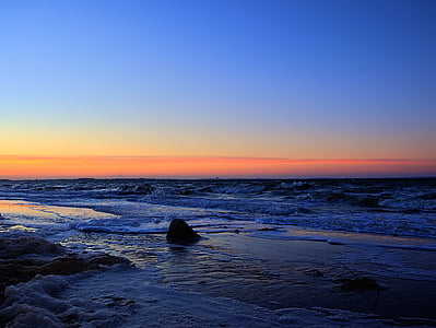 Baltische Zee, zee, strand, kust, water, koude, ongemakkelijk
