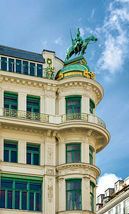 Vienne, Autriche, bâtiment, statue de, monument, architecture, ville