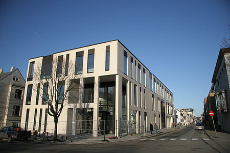súd v meste haugesund, súd, sudca, budova, administratíva, projektant, mesto