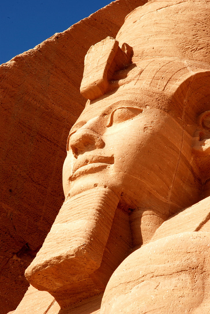 Abu simbel, Egypt, Socha, chrámy, hieroglyfy, Níl, Cestovanie