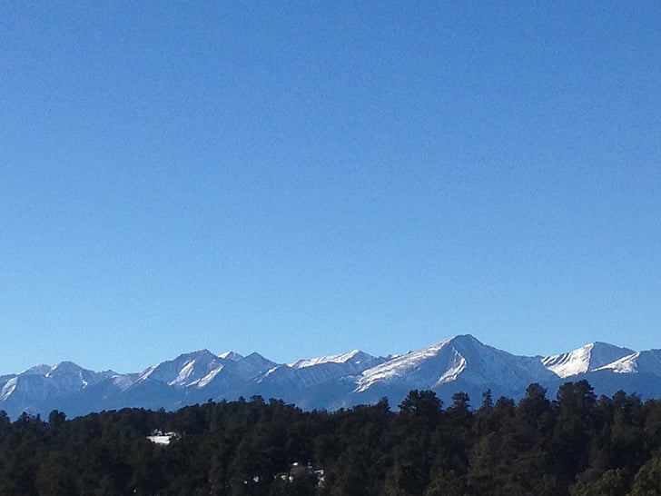 planine, snijeg, Colorado, slikovit, priroda, krajolik, nebo