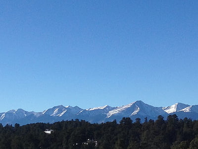 hegyi, hó, Colorado, festői, természet, táj, Sky