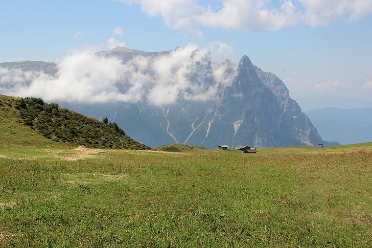 Dolomiterna, södra tyrol, bergsklättring, betesmark, Mountain, naturen, äng