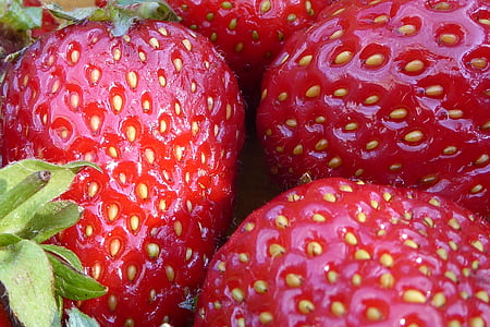 strawberries, fruits, red, sweet, vitamins, summer, fruity