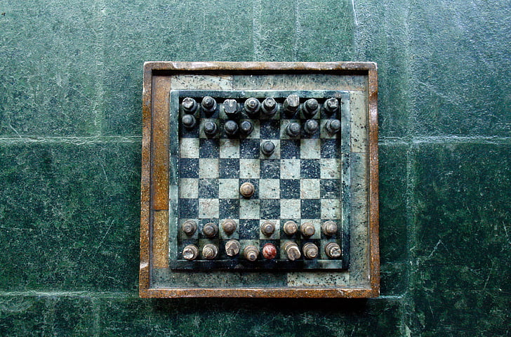 scacchi, gioco, giocare, strategia, vintage, vecchio