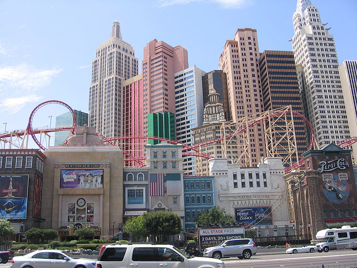 las vegas, tema de nueva york, Casino, Nevada, edificio