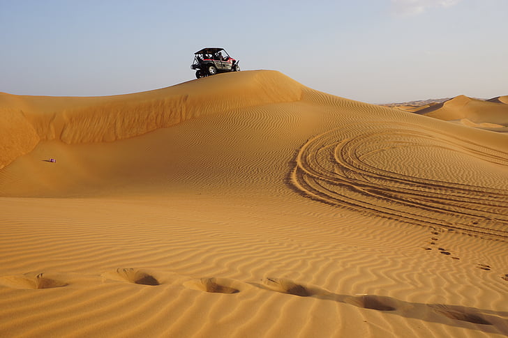 puščava, Dune, pesek, avantura, quad, Dubaj, pesek sipin