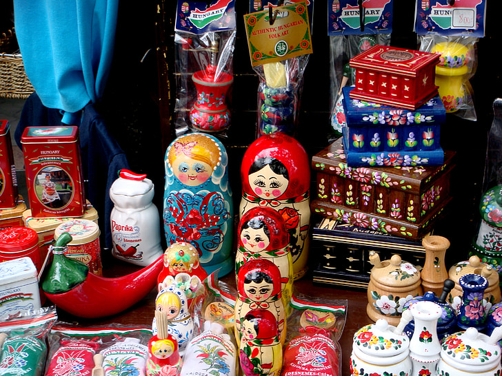 Matryoshka, Будапеща, памет, Магазин, празник, занаяти, Руски кукли