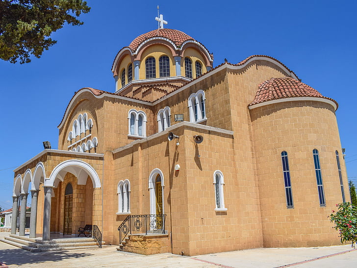 Cipru, Frenaros, Archangelos michael, Biserica, ortodoxe, cupola, religie