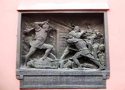 Monumento, batalha, batalha no galo 1405, rottach Uli, Appenzell, Suíça