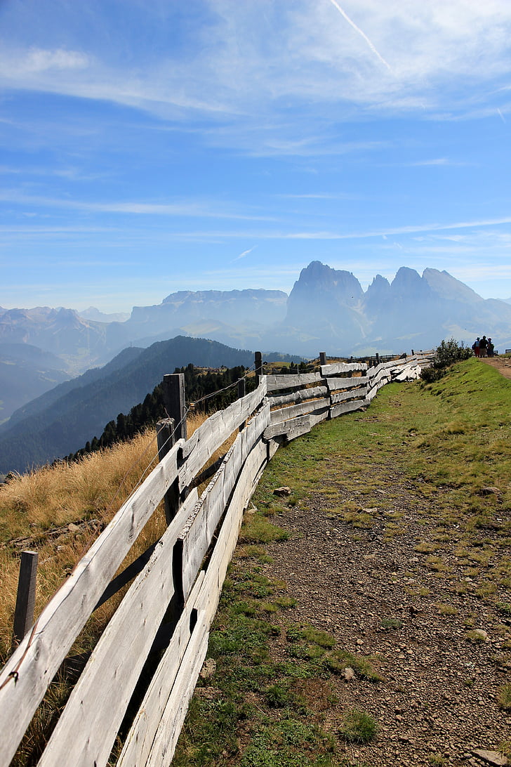 fence, paling, wood fence, wood, demarcation, battens, mountains