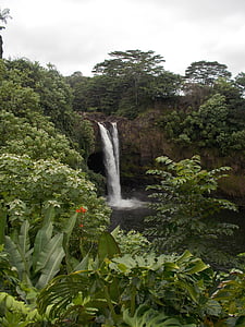 Водопад, большой остров, Гавайи