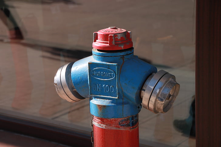 oheň, hydrant, Zapojte, čerpadlo, dodávky, vody, priemyselné odvetvia