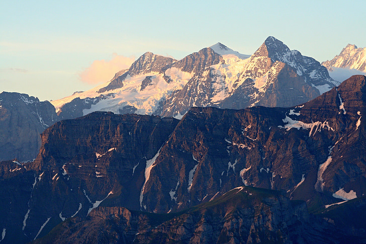 Bernese oberland, Alpler, dağlar, Alp, Brienz, İsviçre, manzara