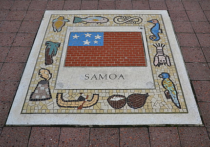 Samoa, ryhmän tunnus, lippu, Rugby, väri, tunnus, symboli
