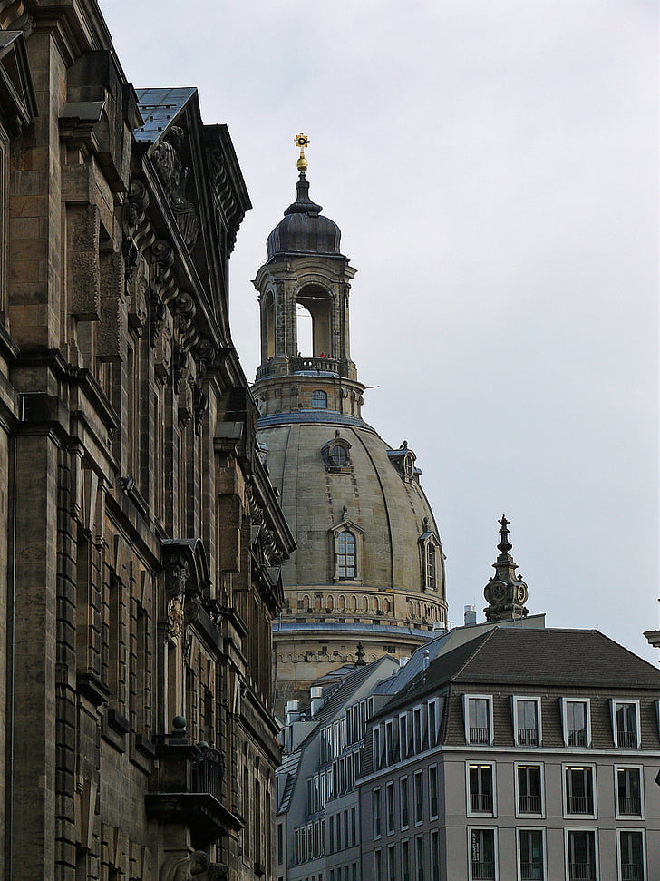 Iglesia de nuestra Señora, Dresden, arquitectura, Frauenkirche dresden, Iglesia, Neumarkt, Sajonia