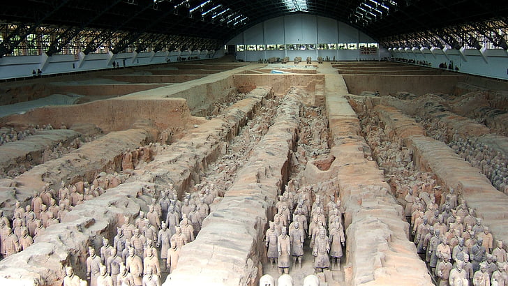 terracotta army, soldater, Kina, xi'ang