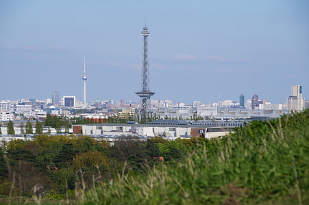 Torretta radiofonica, Berlino, Torre della TV, ad ovest della città, punto di riferimento, Fiera, Germania