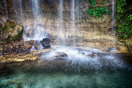 naturen, El Salvador, vatten, vattenfall, vatten falla, Rocks, strålar av la calera