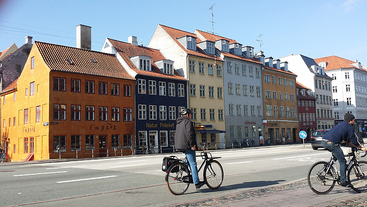 street, city, bicycle