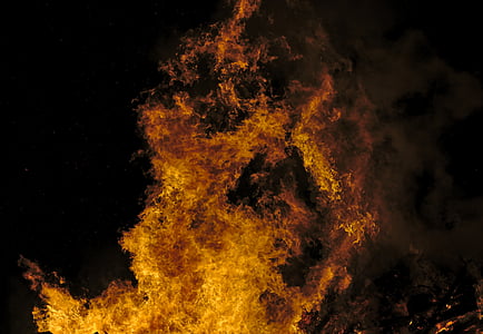 Feuer, Flammen, heiß, Brennen, Wärme, Lagerfeuer, Feuer - natürliches Phänomen